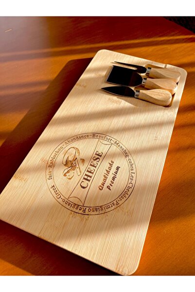 Me Gusta Home طبق الجبن الخشبي