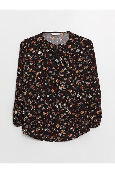 LC Waikiki Bluză de damă cu mânecă lungă, cu guler cravată