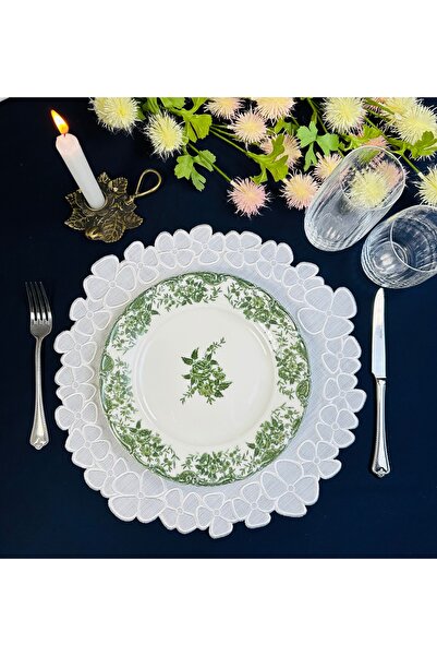 Amerikan Servisi 6 adet Leke Tutmayan Nakışlı Amerikan Servis – Şık & Dayanıklı