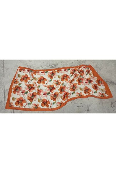 TURUNCU ÇİÇEKLİ SOFT ŞAL