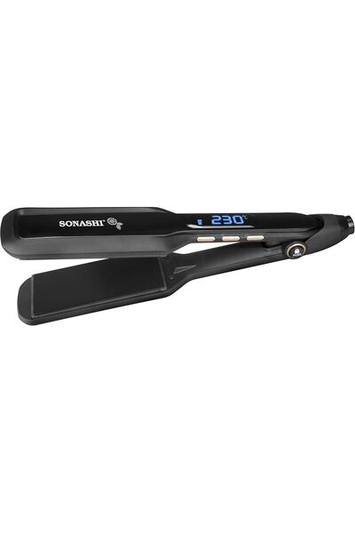 sonashi Hair Straightener with Digital Blue LED Display, Ceramic Coating Plates, and Max Temperature
