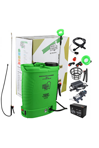 Golden Fish Pompa de stropit cu acumulator Micul Fermier 18 L, 12 V, 2.3 MPA + Lance extensibila 2.8 m