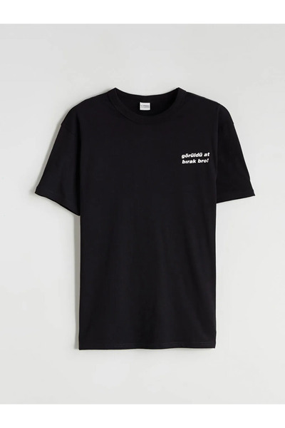 LC Waikiki Crew Neck Slogan Printed Boys' T-Shirt
