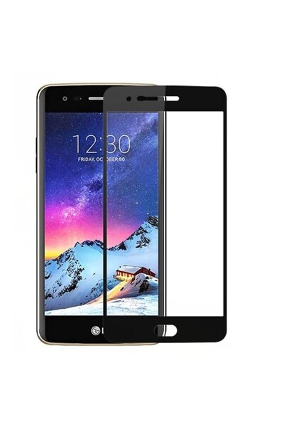Atlas Τρισδιάστατη μεμβράνη γυαλιού LG LG K10 (2017) Πλήρης κάλυψη (Μαύρο)