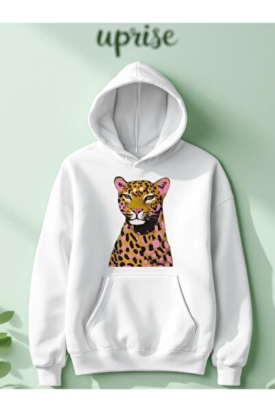 Vordevia Hanorac Kaplan cu imprimeu din bumbac cu supradimensionat fire