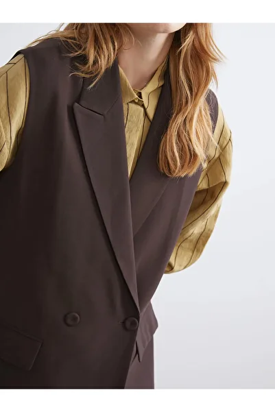 LC Waikiki Double Breasted Collar Women's Classic Vest