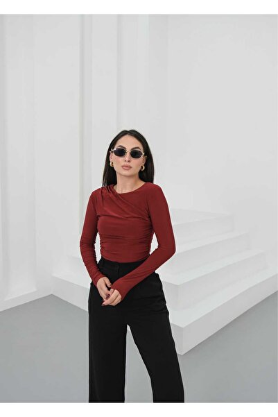 VINTIQUE 13933-بدلة درابيللي ذات أكمام طويلة