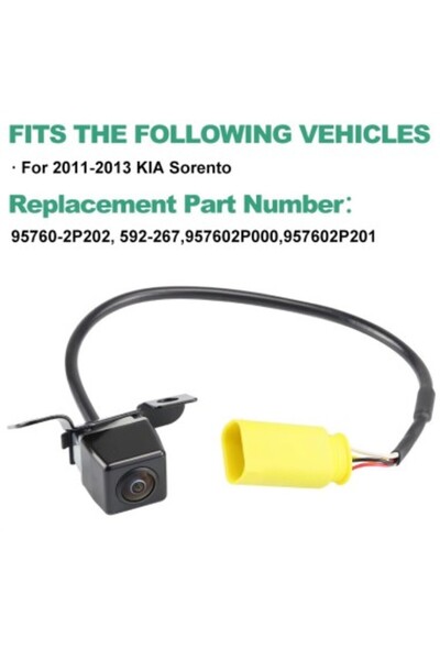 Xenon Bright Rear view camera KIA Sorento 2 (facelift) 2012-2014 - 957602P000, 592-267, 957602P201, 95760-2P202