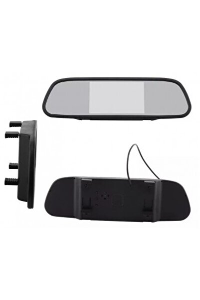 Xenon Bright 5″ LCD car display on the rearview mirror