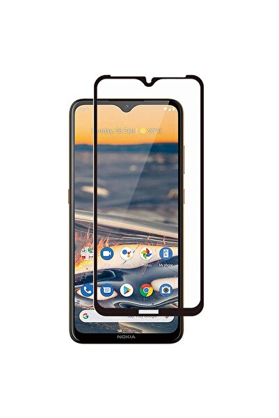 Atlas 5D Πλήρης αυτοκόλλητη μεμβράνη γυαλιού Nokia G10 \ G20 (Μαύρο) ATX