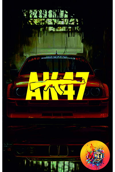 sticker ملصق زجاجي للسيارة والدراجة النارية من Mti Creative AK47 بتصميم Jdm -...