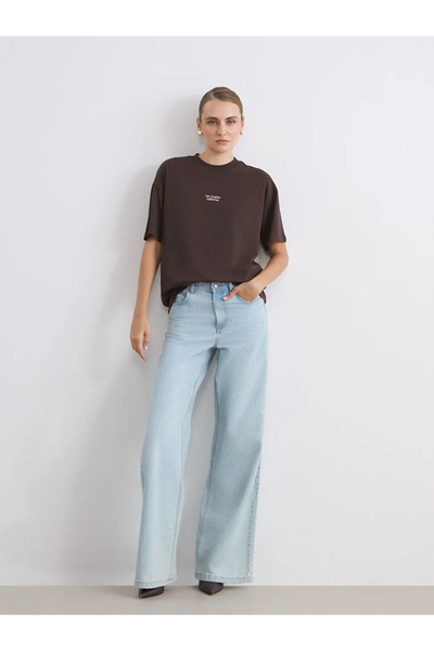 LC Waikiki Tricou de damă cu imprimeu cu gât crew