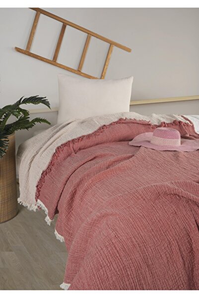 Cottonin Home Tek Kişilik Müslin Yatak Örtüsü %100 Pamuk 160x220 CM