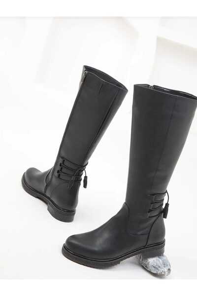 DYG STORE Stylish Women's Boots with Black Lace-Up Look 200113