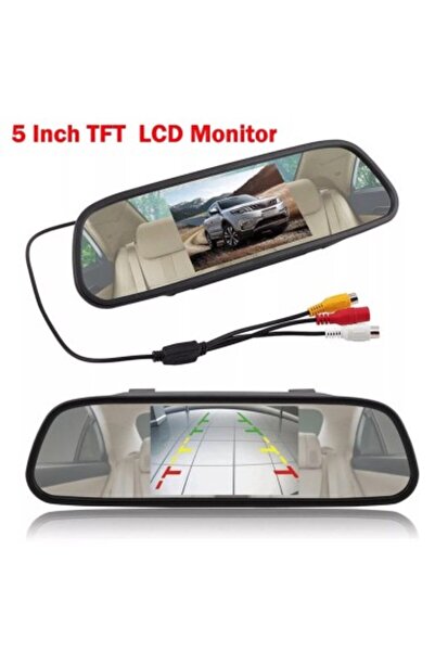 Xenon Bright 5" AHD car display on the rearview mirror