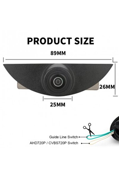 Nissan dedicated front camera with logo mounting