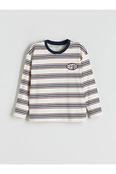 LC Waikiki LCW Παιδικό μπλουζάκι με ριγέ μακρυμάνικο για αγόρια