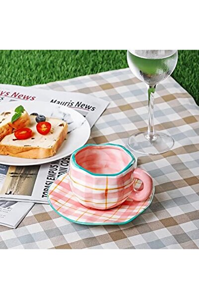 VALUE Coffee cup with saucer made of ceramic with an elegant design