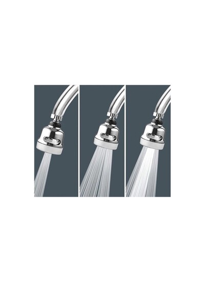 Generic Brand Chrome 3 Function Kitchen Sink Head 360 Degree Swivel Faucet Spout