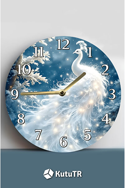 kutuTR Add a Stunning Beauty to Your Home or Office! Mdf Wall Clock - 33X33 cm Sdw371