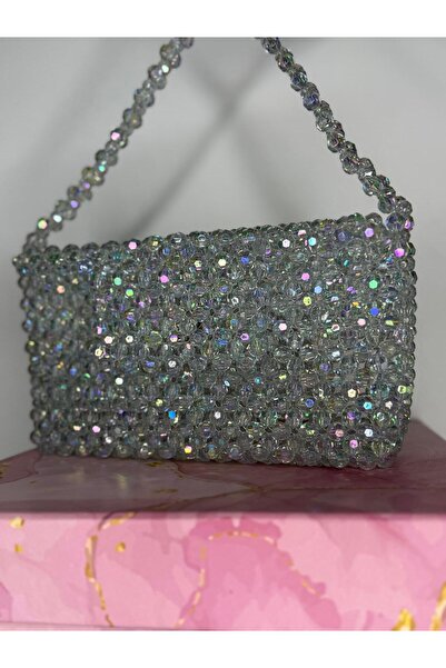 BONİTA Hologramlı Parlak Taşlı Boncuklu Çocuk El Çantası