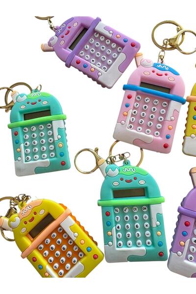 Tatlı Sebep Mini Hesap Makinesi Labirentli Oyun Anahtarlık