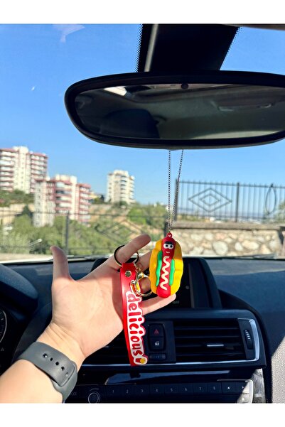 senfida Automobile Rearview Mirror Ornament Hotdog Rearview Mirror Accessory ...