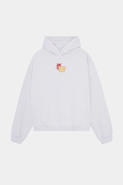 NEVERMIND Unisex oversized με κουκούλα Φούτερ – Αρκουδάκι με τύπωμα , Never Mind Design