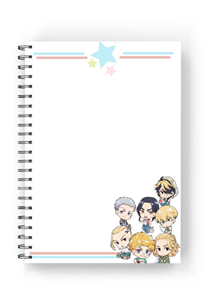 nihonwosekai Tokyo Revengers 2 Pcs A5 Size Anime Spiral Notebook 50 Sheets