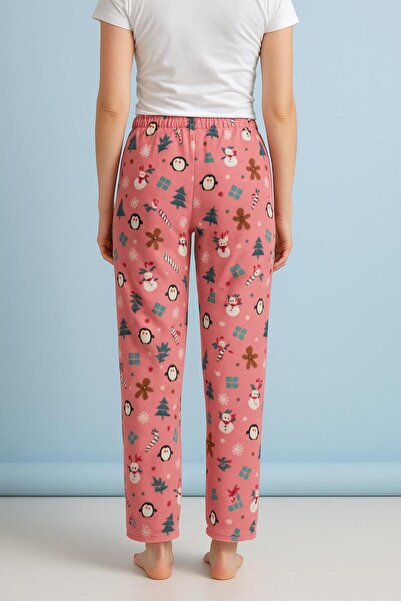 FAMES PİJAMA Winter Women's Fleece Pajama Bottoms