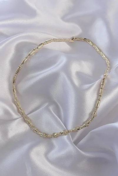 REBORN DESIGN Vip Series Brass Gold Color Zircon Stone Detailed Serenay Necklace