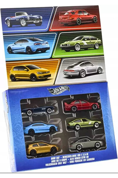 HOT WHEELS Euro Style 6 Lı Paket Set