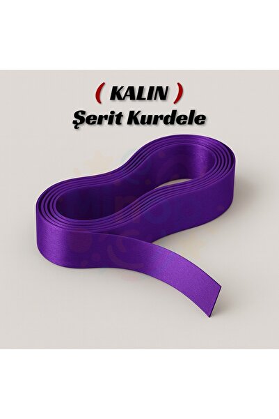 Minopi Panglică din satin violet 2 cm 10 metri, panglică de decorare pentru c...