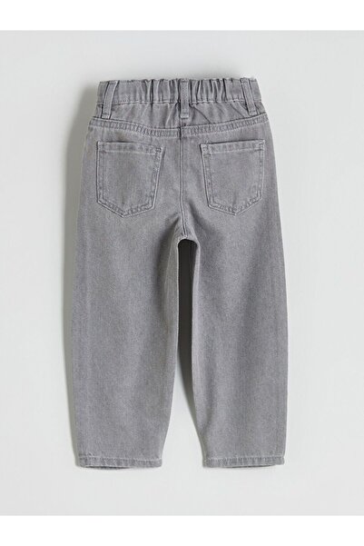 LC Waikiki LCW Kids Beli Ayarlanabilir Lastikli Taşlı Kız Çocuk Jean Pantolon