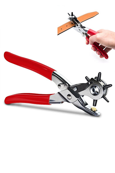 lowell home Kemer, Deri, Kanvas İçin 6 Delik Başlıklı Döner Kemer Delik Delme...