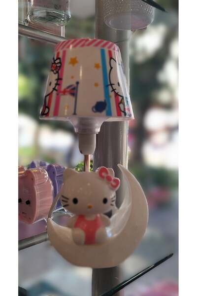 ada çanta kırtasiye Hello Kitty figürlü abajur model masa/Gece Lambası (30cm) AD56166