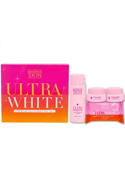 Beauty&U مجموعة هيكاري ألترا وايت الفاخرة لتجديد البشرة