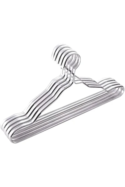 Generic 5-piece silver clothes hanger, for more organized and easy use.