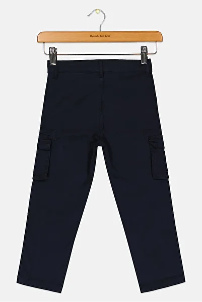 Hamleys Kids Boy Solid Cargo Pocket Pants, Dark Navy