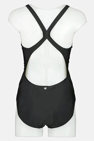 adidas Women Brand Logo One Piece Swimsuit, Black