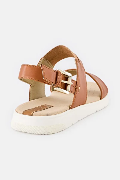 Geox Women Dandra Adjustable Buckle Closure Sandals, Brown