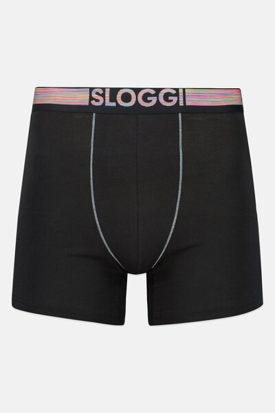 SLOGGI Men 2 Pieces Brand Logo Briefs, Black