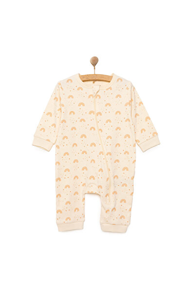 ebebek Hello Baby HelloBaby Kız Gökkuşağı Desenli Fermuarlı Patiksiz Tulum Kı...