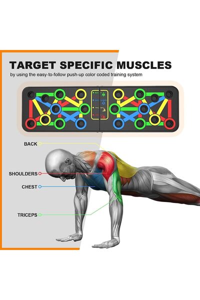 erorex Push Up Board Portable Multi Function Foldable 14 1 Fitness Push Up Bar Perfect Push Up Handles