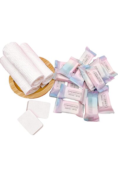 erorex Compressed Towel Tablets 22 PCS Large Disposable Face Towel Washcloths Camping Towel Portable Soft