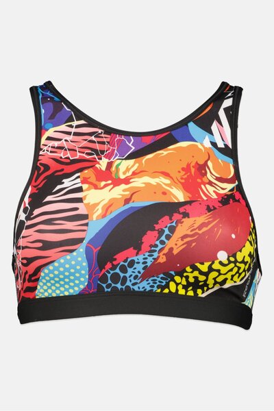 Reebok Women Sportswear Fit Non Padded Training Sports Bra, Multicolor
