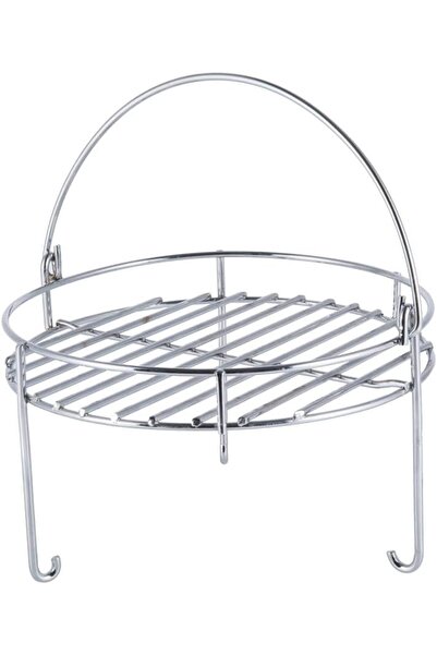 erorex قدر ضغط شبكي مندي من الفولاذ المقاوم للصدأ، شبكة قدر المندي، فضي، مقاس 12.8 سم