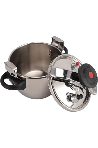 erorex قدر ضغط صغير، 3 لتر، ستانلس ستيل، توزيع متساوي للحرارة، موقد غاز، طباخ حثي