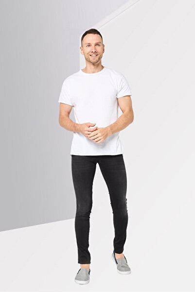 Replay Men Slim Fit Washed Stretchable Denim, Black