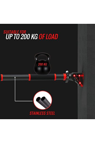 erorex قضبان السحب، قضيب الذقن، عرض قابل للتعديل، قفل بدون مسامير، معدات تدريب القوة